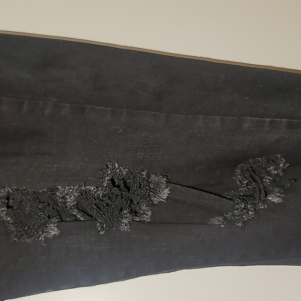 KanCan Black Jeans with Distressing - Picture 2 of 13